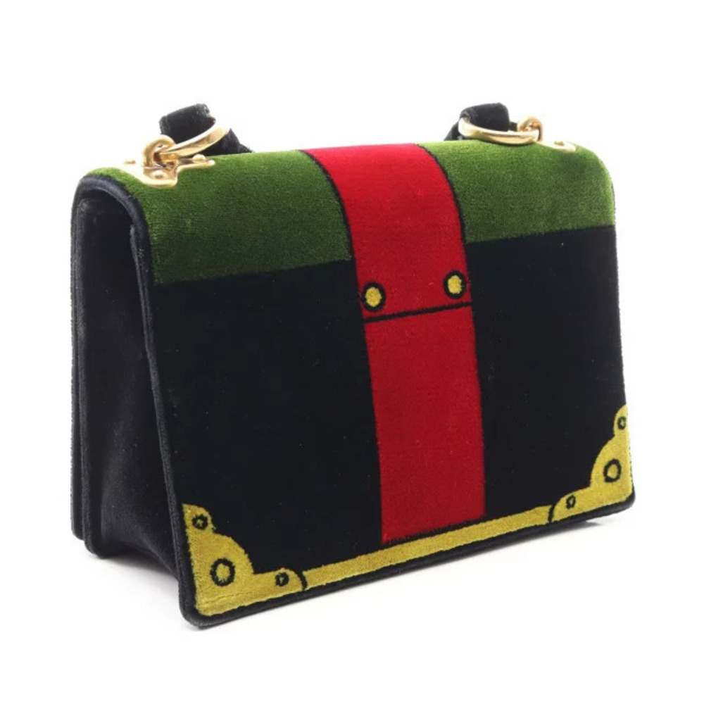 Prada Black Cahier Shoulder Bag Multicolor